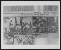 Photograph of newspaper articles