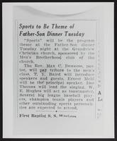 Photograph of newspaper articles