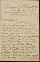 Recipient: Marie (September 5, 1917)