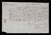 Correspondence: April 1699