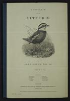 Monograph of the Pittidae, 1:front