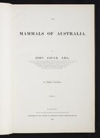Introduction to the mammals of Australia, 1:6