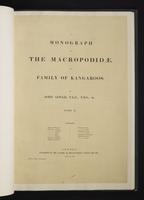 Monograph of the Macropodidae, 1:front