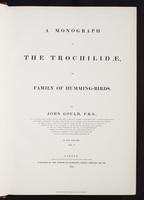 Monograph of the Trochilidae, 1:6