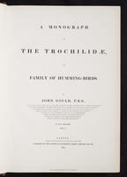 Monograph of the Trochilidae, 1:6