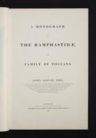 Monograph of the Ramphastidae, 2:10