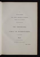 Monograph of the Trochilidae, 1:8