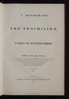 Monograph of the Trochilidae, 1:6