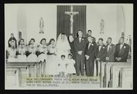 Lawrence Pryor and Helen Moor wedding at St. Peter Claver (Photo by Mrs. L. K. Hughes)