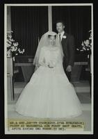 Joseph Shaw and Ieva Henderson wedding at McConnell Air Force, n.d. (b/w
