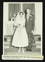 John Bias, Jr. and Hazel Mae Galbrieth wedding at St. Peter Claver Church