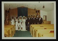 Albert Brown and Wanda Holly wedding at Grant Chapel Church, 19 June 197
