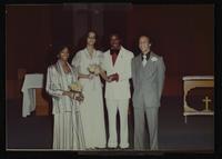 Joe Wheeler and Vickie ? wedding at McConnel Air Base[?]