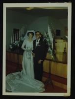 Eddie Chism and Virginia Wright wedding at Grant Chapel Church, 11 February 196