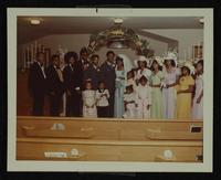 Fred Edward and Yvonne Spencer wedding at Progressive Church, 5 August 197