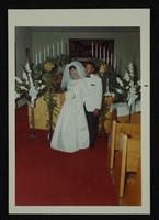 Marvin Davis and Angline White wedding at St. James Church, 21 August 1965 (2 copies