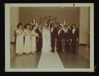 Paul A. Davis and Frances M. Rolf[?] wedding at McAdams Park, 22 February 196