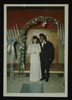 Cyele[?] Fulson and Unidentified bride wedding at McAdams Park, 7 January 196