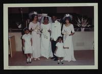 ? Gorland and ? Magness wedding at Tabernacular Church, 20 March 196