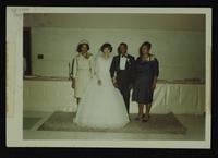 Don Holloway and Gwen Nunn wedding at New Hope Church (reception at McAdams Park), 25 June 196