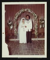 R. Jackson and Gail Whitcock wedding at WSU Chapel, 20 April 197