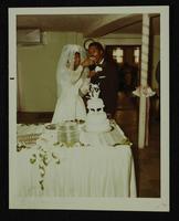 ? Johnson and Bernice Gaines wedding at Clavary Church, 28 June 196
