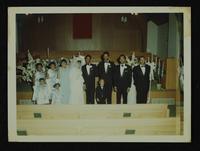 Claus Kendall and Pat Dunn wedding at St. Marys Church, 25 November 196