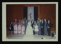 Fred Marshel and Beddie Gorlan wedding at McConnell Air Base (reception at 20 Century Club), 12 September 196