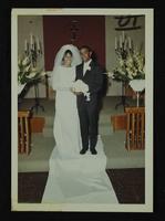 Jame Lee and Doris Hagan wedding at St. Marks, 22 April 196