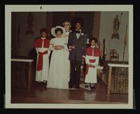 Charles Williams and Younlanda[?] Underwood wedding at St. Patrick Church