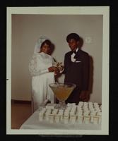 Ruebin Roundtree and Sheily[?] Rutzett[?] wedding at St. Mary&#39;s Church, 4 June 197
