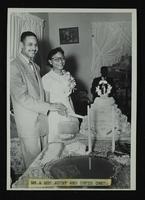 ? Autry and unidentified bride