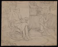 (on verso) 444 Portrait 1936 (on recto) SK 444 LMS