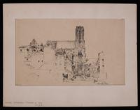 Rheims Cathedral -France in 1926 Sketch #41 ET-10 1931