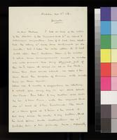 Letter, Amos A. Lawrence to My Dear Madam [Sara Robinson]