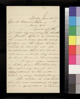 Letter, James Wooten to Geo. W. Collamoor Esq.