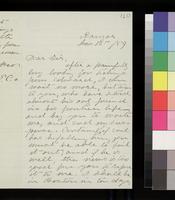 Letter, H. H. Ropes to Dear Sir [George Collamore]