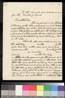 Statement draft, Charles Robinson to the Register and Receiver for the Territory of Kansas