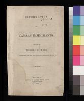 Circular, Information for Kanzas Immigrants, 1855