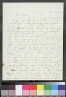 Letter, William Franklin Johns to Dear Uncle [J. W. Denver]