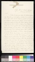 Letter, Andrew J. Dorn to Sir [Charles E. Mix]