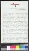 Letter, Charles E. Mix to Sir [J. Thompson]