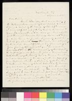 Letter, Thos. A Hendricks to Dear Sir [Gov. James  W. Denver]
