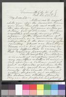 Letter, Lucian J. Eastin to My Dear Sir [Gov. James Denver]