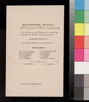 Invitation, Mrs. Charles Robinson to the Citizens' Ball