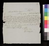 Letter, [Ely Moore and William Brindle] Lecompton Land Office to Charles Robinson, Esq.