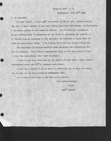 Letter, Marc Parrott to O. E. Learnard