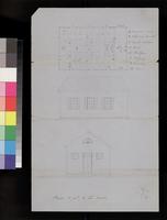 Construction plans, scale drawings of proposed schoolhouse