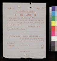 Investment Share Certificate, Iowa Point Hotel Company Share