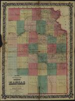 Map, Ream's sectional map of the territory of Kansas